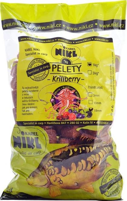 Nikl Pelety KrillBerry 18mm s dírkou 1kg od 175 Kč - Zbozi.cz