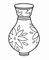 Vase Coloring Page sketch template
