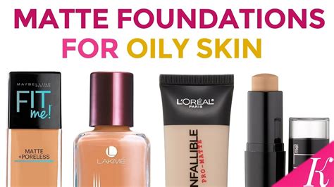 6 Best Matte Foundations for Oily Skin in India with Price - YouTube