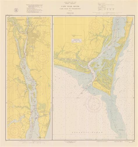 Cape Fear Map - Cape Fear River 1950 – HullSpeed Designs