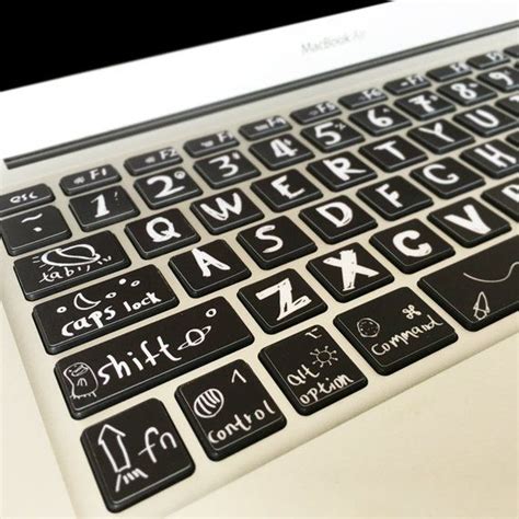 MacBook Keyboard Decal Sticker Mac Air Pro DIY Keyboard Skin | Keyboard stickers, Keyboard decal ...