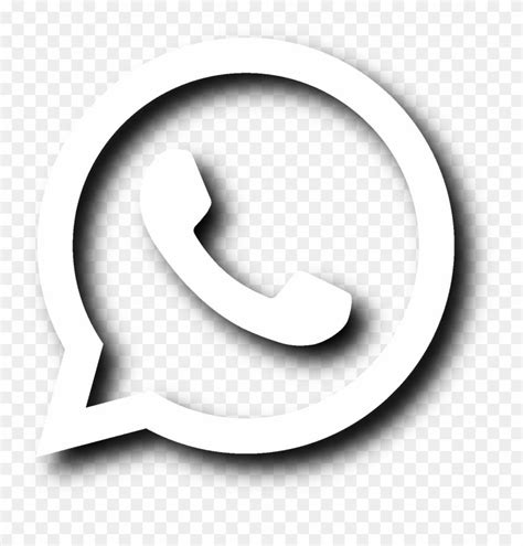 White Whatsapp Logo Png Clipart