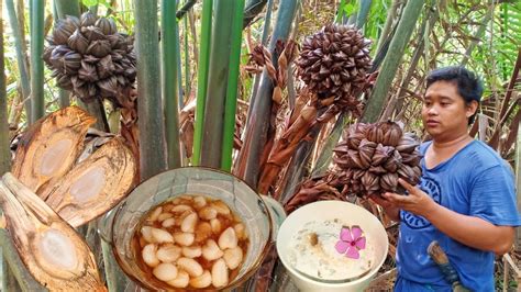 Nipa Palm Fruit have you ever try to cooked and eat this type of Wild Fruit? bunga ng Sasa ...