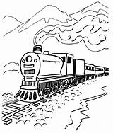 Printable Coloring Pages Trains sketch template