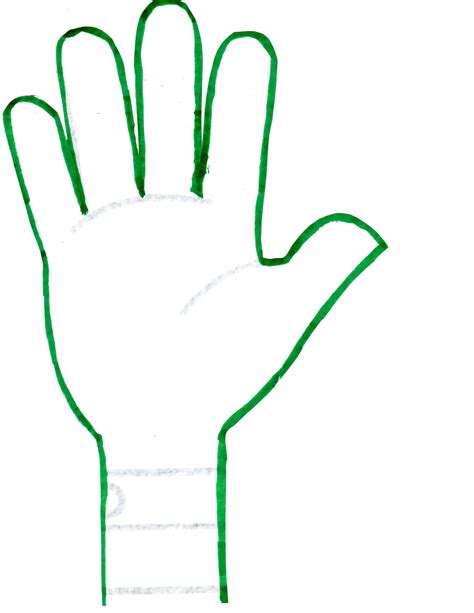 handprint outline clipart - Clipground