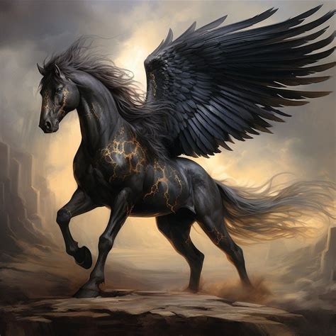 winged horse | Horse painting, Animal portraits art, Pegasus art