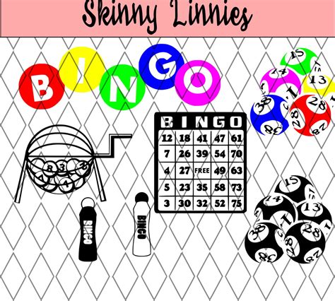 Bingo collection cutting file svg. Silhouette Cricut etc. | Etsy