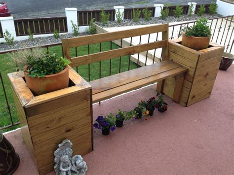 Wooden-Bench-with-Attached-Planter-19876-scaled | Built-In Patio ...