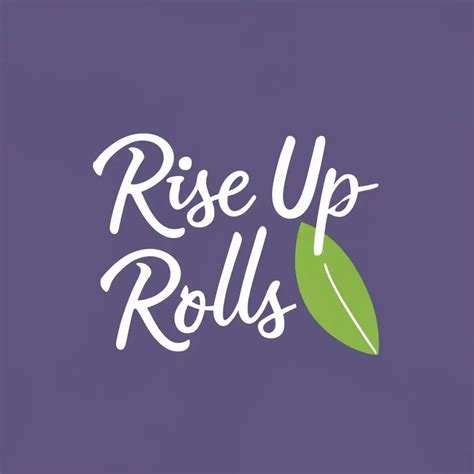 LOGO Design For Rise Up Rolls Lavender Flower and Green Leaf Emblem with Elegant Typography | AI ...