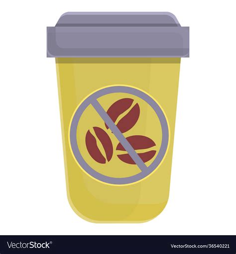 Take away coffee decaf icon cartoon style Vector Image