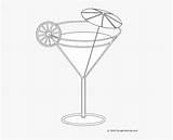 Lemonade Coloring Pages Cocktail  Martini Glass Page HD Png sketch template