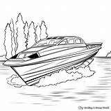 Speed Boat Coloring Pages  Free & Printable sketch template