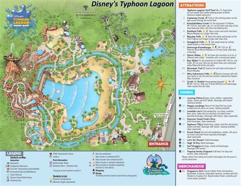 Disney's Typhoon Lagoon Map - Orlando - Ontheworldmap.com