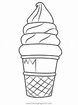 Delicious Ice Cream Coloring Page For Kids  Free Desserts Printable sketch template