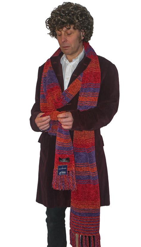 Doctor Who Scarf Season 18 - Official BBC Fourth Doctor Burgundy Scarf ...