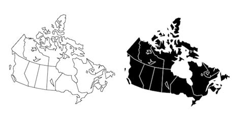Blank Canada Physical Map
