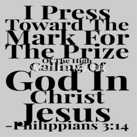 I Press Toward The Mark For The Prize Bible Verse Men's T-Shirt ...