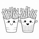 French Fries coloring Page – Coloring Corner sketch template