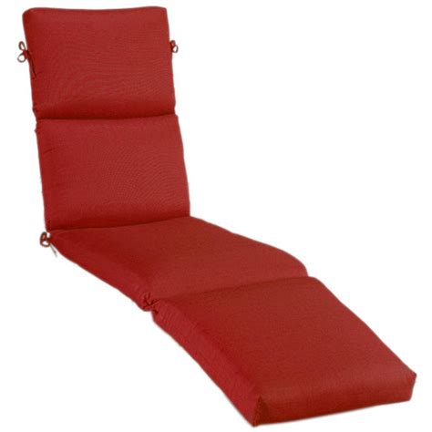 Home Decorators Collection Sunbrella Jockey Red Outdoor Chaise Lounge Cushion-1573620110 - The ...