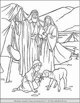 Abraham Sarah And Isaac Coloring Page  TheCatholicKidcom sketch template