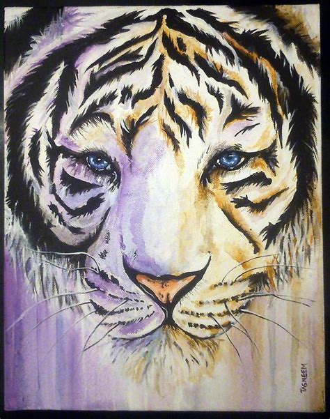 Tiger - 8" X 10" Acrylic on canvas board - Tasneem | Art, Stretch ...