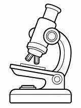 Microscope Colouring Book Pages For Children And Adults With Vector  sketch template