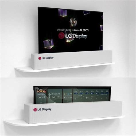 LG's Paper-thin 65" OLED TV Rolls Down to Different Sizes