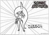 Zazz Sonic Lost World Coloring Pages sketch template