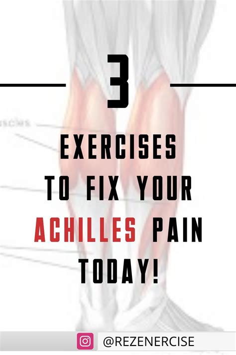 Save your Achilles tendon with these 3 exercises! | Exercise, Injury ...