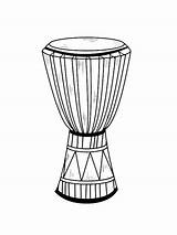 Djembe coloring Pages sketch template