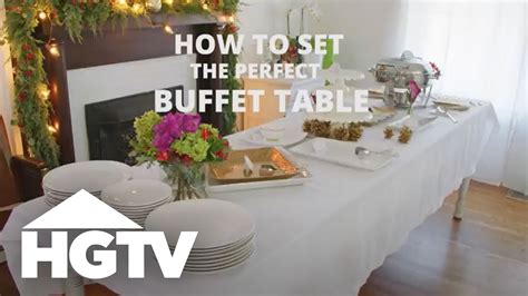 How to Set a Buffet Table | HGTV - YouTube