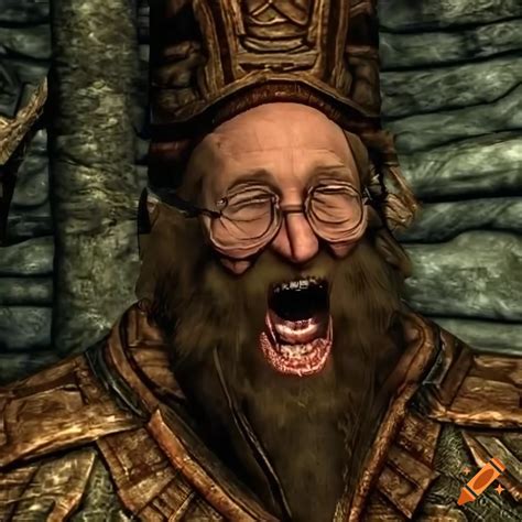 Funny character in skyrim on Craiyon