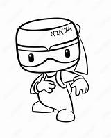 Spy Ninja With Sword Coloring Page Printable sketch template