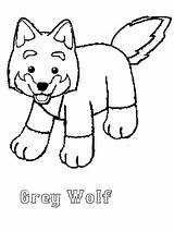 Grey Wolf Webkinz sketch template