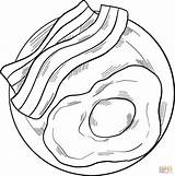 Bacon And Eggs Coloring Page  Free Printable Coloring Pages sketch template