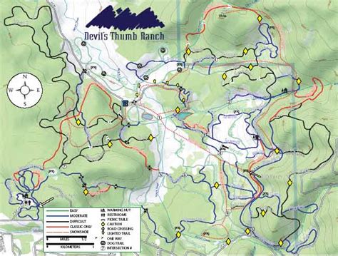 Devil's Thumb Ranch trail map, Devil's Thumb Ranch ski map, Devil's Thumb Ranch snowboard map