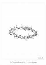 Cross And Crown Of Thorns Coloring Page sketch template