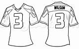 Football Jersey Coloring Page Template Pages sketch template