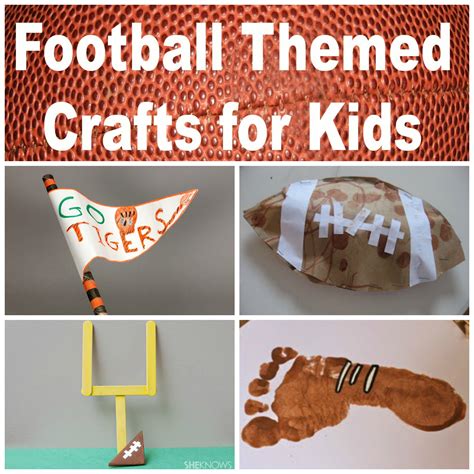 6 Football Themed Crafts For Kids - Making Time for Mommy