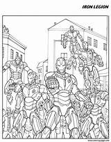 Avengers Coloring Pages Iron Man sketch template