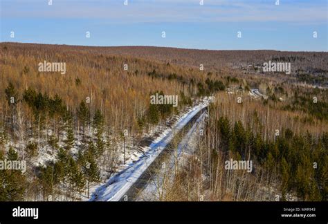 Winter scenery of Heilongjiang, China. Heilongjiang is bordered by Jilin to the south and Inner ...