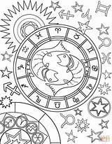 Printable Zodiac Coloring Pages sketch template
