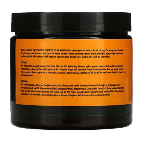 Sunny Isle, Jamaican Black Castor Oil, Intensive Repair Masque, 16 fl oz