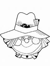 Printable Scarecrow Patterns Cut Out Sketch Coloring Page sketch template