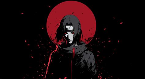 3840x2160 Resolution Sad Itachi Uchiha Minimalist HD Naruto 4K Wallpaper - Wallpapers Den