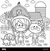 Farmer Boy Coloring Pages sketch template