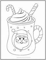 Mug Coloring Page sketch template