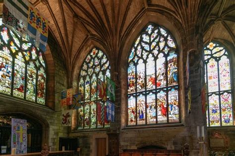 Interior of St. Giles' Cathedral in Edinburgh, Scotland – Stock ...