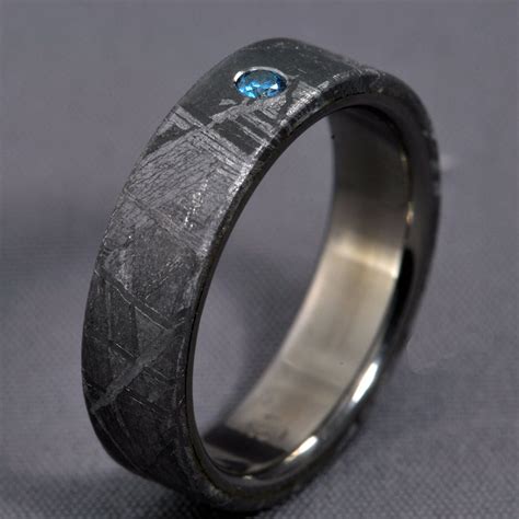 JewelrybyFordos | Bague fiancaille, Bague de mariage homme, Bague météorite