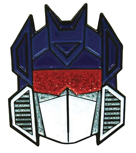 MAR188786 - TRANSFORMERS SOUNDWAVE GLITTER FACE PIN - Previews World